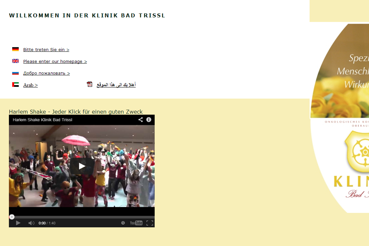 Klinik Bad Trissl macht den Harlem Shake