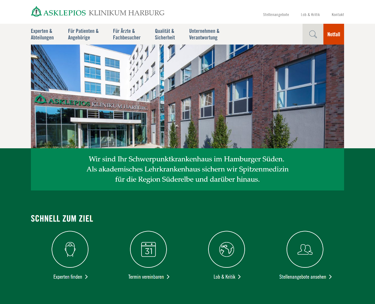 Neue Website der Asklepios Kliniken