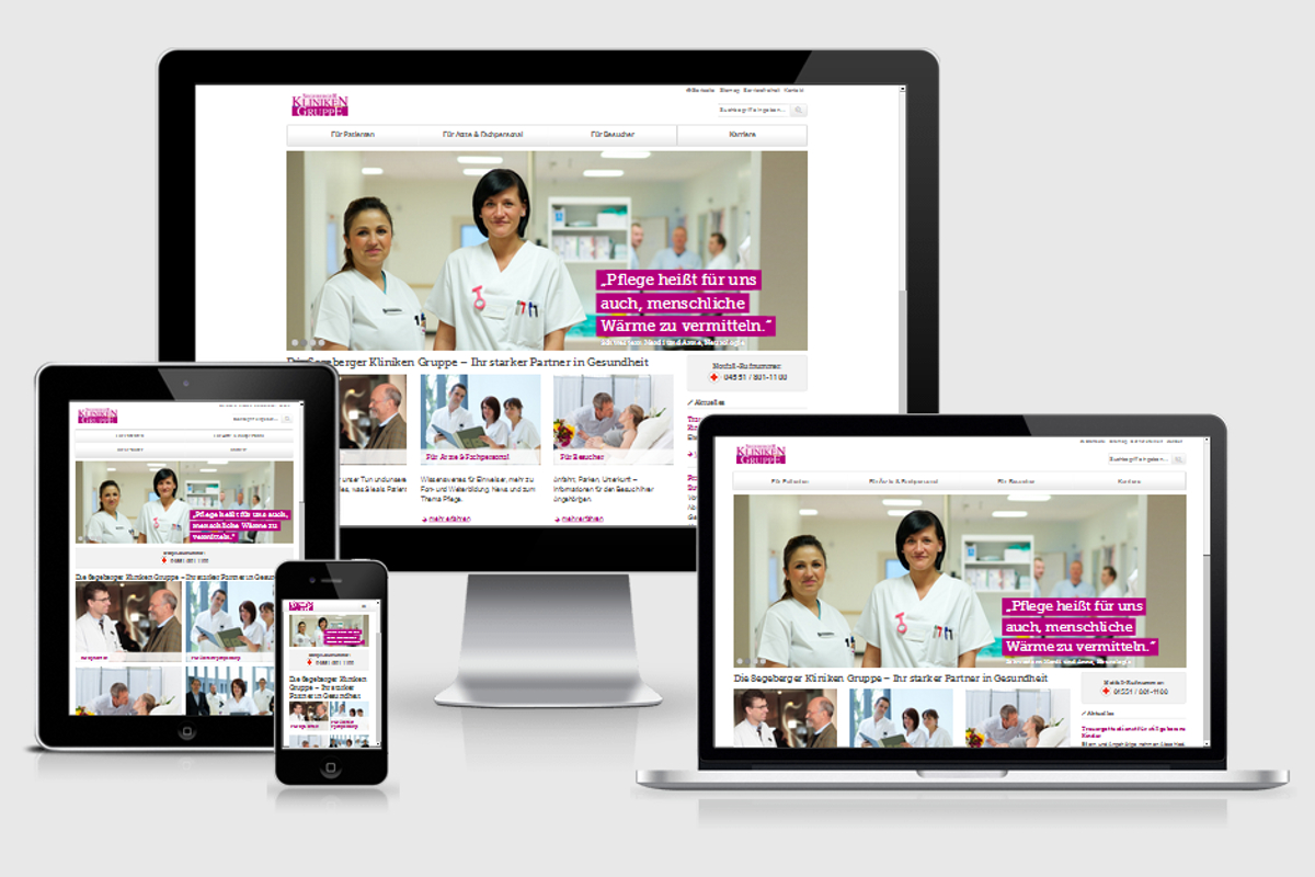 Neue Website der Segeberger Kliniken Gruppe